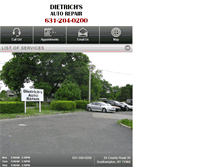 Tablet Screenshot of dietrichsautorepair.com